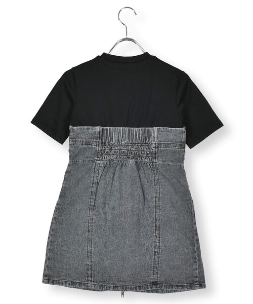 ZIDDY（ジディ）の「ダブルジップドッキングワンピース(130~160cm)（ワンピース・キッズ・ネイビー/ブラック・FREE/130cm/140cm/150cm）」の8枚目の写真