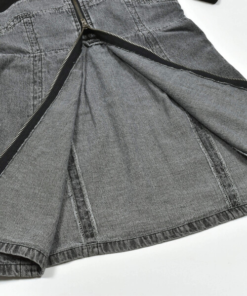 ZIDDY（ジディ）の「ダブルジップドッキングワンピース(130~160cm)（ワンピース・キッズ・ネイビー/ブラック・FREE/130cm/140cm/150cm）」の15枚目の写真