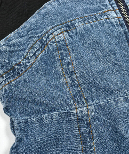 ZIDDY（ジディ）の「ダブルジップドッキングワンピース(130~160cm)（ワンピース・キッズ・ネイビー/ブラック・FREE/130cm/140cm/150cm）」の21枚目の写真