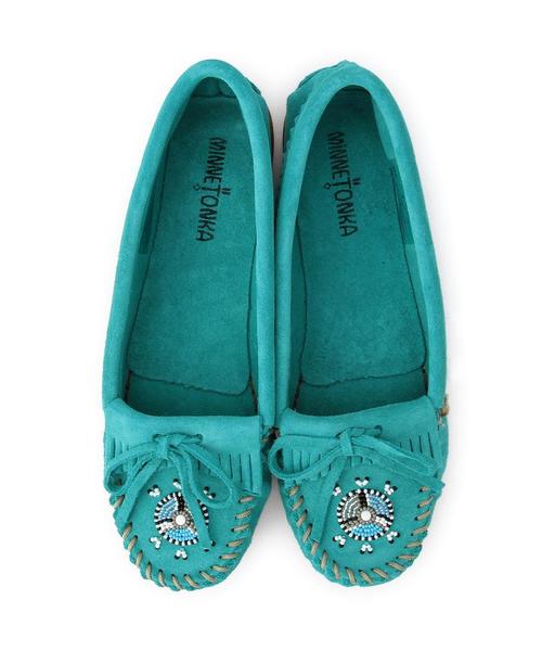 Minnetonka（ミネトンカ）の「MINNETONKA モカシン/ BC MINNETONKA　MOCA◆（モカシン/デッキシューズ・レディース・ブラック/ベージュ/ターコイズブルー・6/8/7/5）」の12枚目の写真