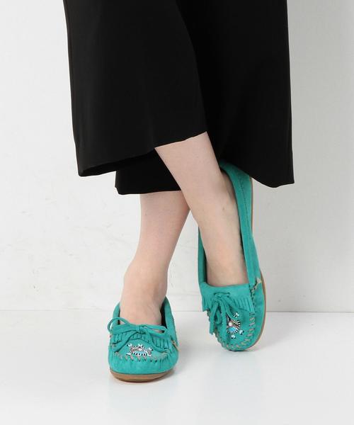 Minnetonka（ミネトンカ）の「MINNETONKA モカシン/ BC MINNETONKA　MOCA◆（モカシン/デッキシューズ・レディース・ブラック/ベージュ/ターコイズブルー・6/8/7/5）」の10枚目の写真