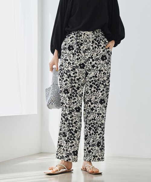 coen（コーエン）の「バイカラーボタニカルプリントテーパードパンツ（その他パンツ・レディース・ネイビー/オレンジ系その他/ナチュラル・L/M）」の17枚目の写真