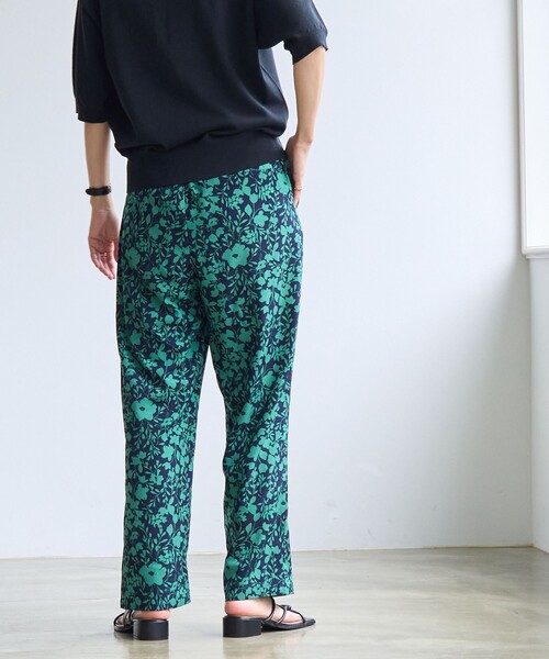 coen（コーエン）の「バイカラーボタニカルプリントテーパードパンツ（その他パンツ・レディース・ネイビー/オレンジ系その他/ナチュラル・L/M）」の5枚目の写真