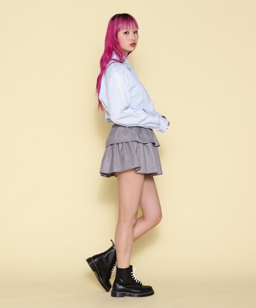 NORA(ノラ)の「NORA/ノラ/レイヤーミニスカート(スカート・レディース・グレー/その他24・L/M/S)」の6枚目の写真