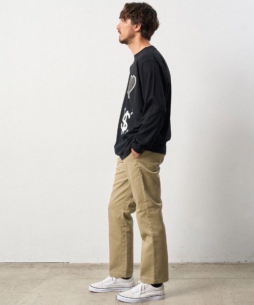 STUD MUFFIN(スタッドマフィン)の「mlt4733-5.6ozコットン天竺 4モチーフ発泡プリントLS Tシャツ(Tシャツ/カットソー・メンズ・ホワイト/チャコールグレー/ブラック・4/3/2)」の10枚目の写真