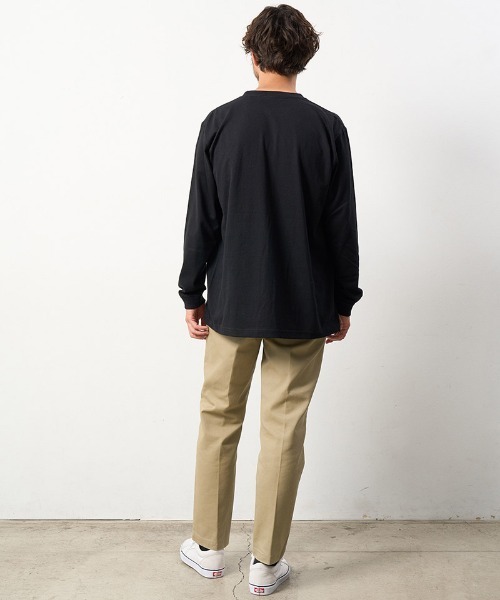 STUD MUFFIN(スタッドマフィン)の「mlt4733-5.6ozコットン天竺 4モチーフ発泡プリントLS Tシャツ(Tシャツ/カットソー・メンズ・ホワイト/チャコールグレー/ブラック・4/3/2)」の11枚目の写真