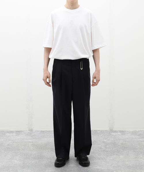 EDIFICE LA BOUCLE(エディフィスラブークル)の「TanC(タンク) for BOUCLE 別注 FATBOY PIN パンツ(スラックス・メンズ・ネイビー/ブラウン・X-LARGE/LARGE)」の14枚目の写真