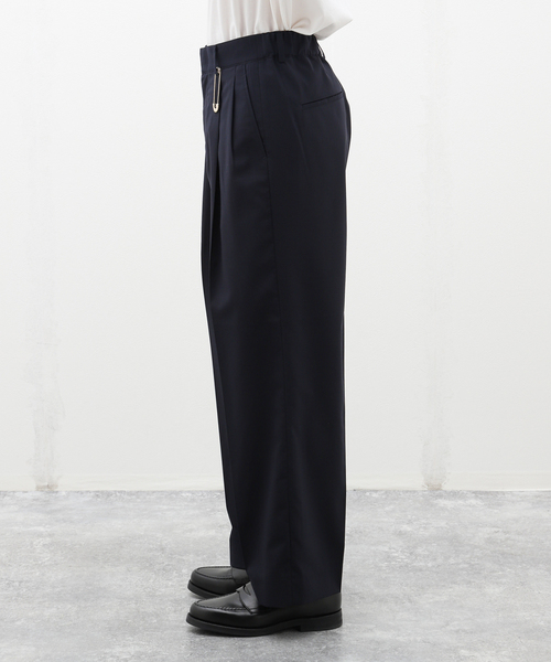 EDIFICE LA BOUCLE(エディフィスラブークル)の「TanC(タンク) for BOUCLE 別注 FATBOY PIN パンツ(スラックス・メンズ・ネイビー/ブラウン・X-LARGE/LARGE)」の16枚目の写真