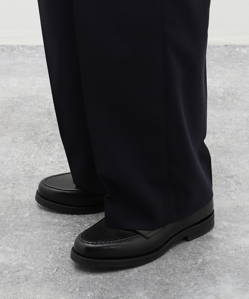 EDIFICE LA BOUCLE(エディフィスラブークル)の「TanC(タンク) for BOUCLE 別注 FATBOY PIN パンツ(スラックス・メンズ・ネイビー/ブラウン・X-LARGE/LARGE)」の8枚目の写真