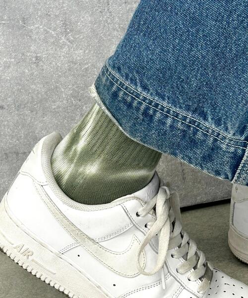 WEGO（ウィゴー）の「WEGO/タイダイソックス（ソックス/靴下・メンズ・ブラック/オレンジ/グリーン/ブラウン・25-27CM）」の3枚目の写真