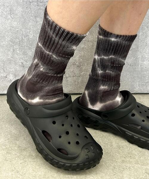 WEGO（ウィゴー）の「WEGO/タイダイソックス（ソックス/靴下・メンズ・ブラック/オレンジ/グリーン/ブラウン・25-27CM）」の6枚目の写真