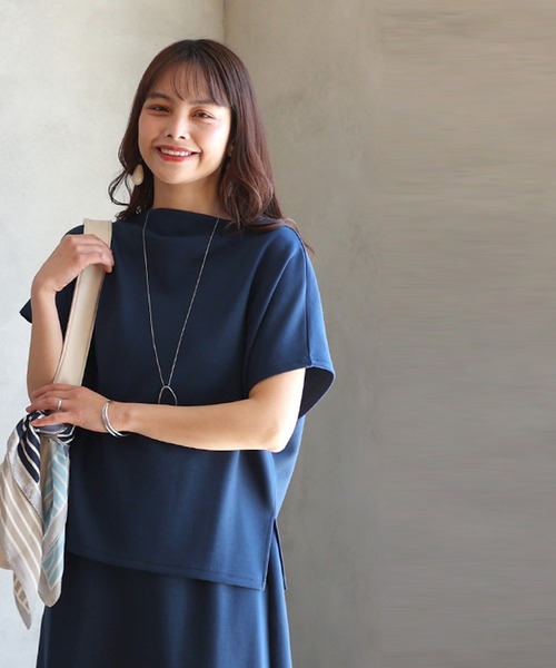 Ehre style（エーレスタイル）の「旅行や長時間移動に◎疲れない旅楽セット（半袖Ver.）スカートセットアップ（セットアップ・レディース・カーキ/ライトベージュ/チャコールグレー/ミント/ブルー系・FREE）」の12枚目の写真