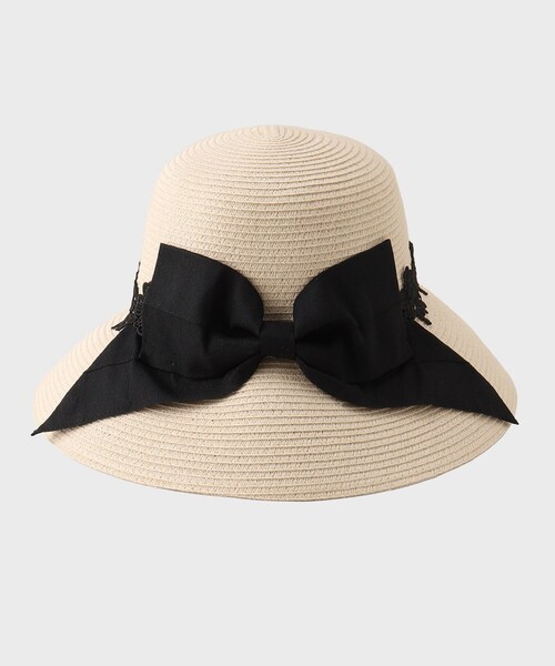 OPAQUE.CLIP(オペークドットクリップ)の「◆レースキャペリン(ハット・レディース・ベージュ/オフホワイト・00)」の4枚目の写真