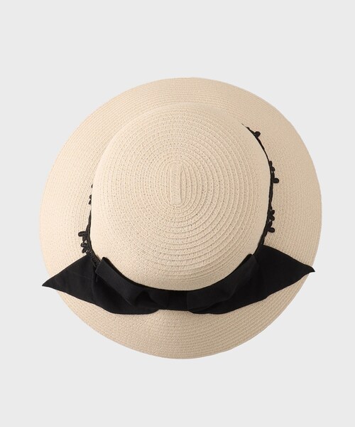 OPAQUE.CLIP(オペークドットクリップ)の「◆レースキャペリン(ハット・レディース・ベージュ/オフホワイト・00)」の5枚目の写真
