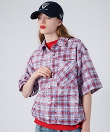DRAW CODE FRINGE VINTAGE LIKE SHIRT/ドローコードフリンジビンテージライクシャツ