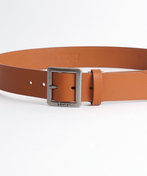 Levi's(リーバイス)の「Levi's/リーバイス 40mm 本革 スクエア バックル レザーベルト(ベルト・メンズ・ブラック/ダークブラウン/ブラウン・FREE)」の4枚目の写真