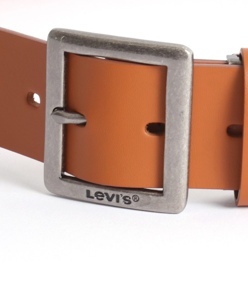 Levi's(リーバイス)の「Levi's/リーバイス 40mm 本革 スクエア バックル レザーベルト(ベルト・メンズ・ブラック/ダークブラウン/ブラウン・FREE)」の7枚目の写真