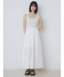 EMODA | ナイロンドッキングニットワンピース(ワンピース)