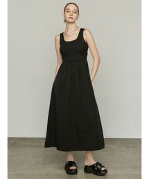 EMODA | ナイロンドッキングニットワンピース(ワンピース)