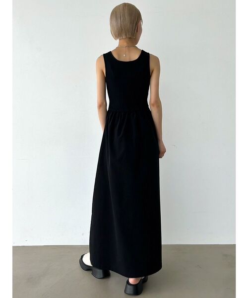 EMODA（エモダ）の「ナイロンドッキングニットワンピース（ワンピース・レディース・ホワイト/グレー/ブラック・FREE）」の12枚目の写真