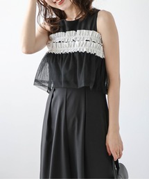 オフショルダー」に該当するオールインワン・サロペット