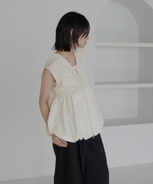 ダブルジップバルーンナイロンベスト
