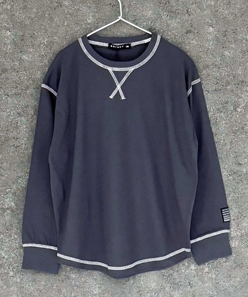 セール】オーバーサイズ ステッチ ロンT（Tシャツ/カットソー）｜ZI-ON