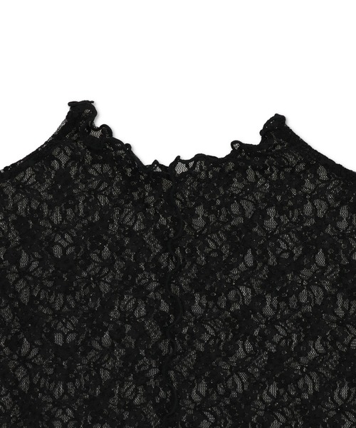 Lull（ルル）の「【Lull / ルル】花柄シアーレースカットソー（Tシャツ/カットソー・レディース・ブラック/ホワイト・ONESIZE）」の19枚目の写真