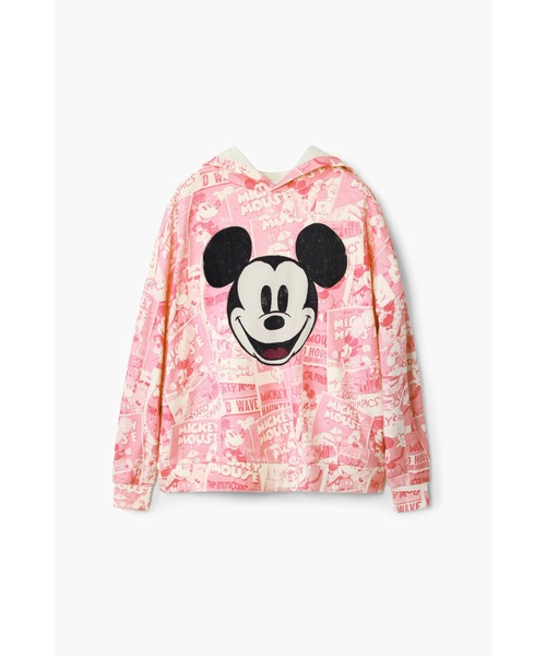 超希少　コラボ★Desigual★ディズニー　ミッキー ロゴ　スウェットパーカー 超希少 コラボ☆Desigual☆ディズニー ミッキー ロゴ スウェット