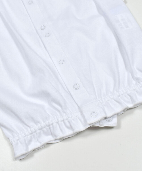 Tartine et Chocolat（タルティーヌエショコラ）の「レース襟付きスモッキング刺しゅう2Wayオールベビー(50~75cm)（ロンパース・キッズ・イエロー/オフホワイト/ピンク・FREE）」の20枚目の写真