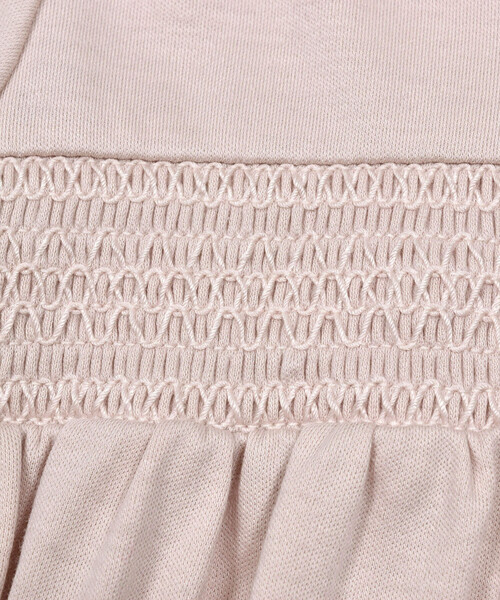 Tartine et Chocolat（タルティーヌエショコラ）の「レース襟付きスモッキング刺しゅう2Wayオールベビー(50~75cm)（ロンパース・キッズ・イエロー/オフホワイト/ピンク・FREE）」の16枚目の写真