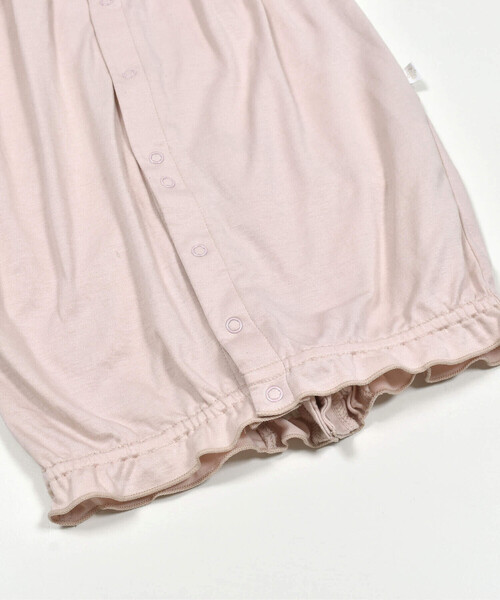 Tartine et Chocolat（タルティーヌエショコラ）の「レース襟付きスモッキング刺しゅう2Wayオールベビー(50~75cm)（ロンパース・キッズ・イエロー/オフホワイト/ピンク・FREE）」の13枚目の写真