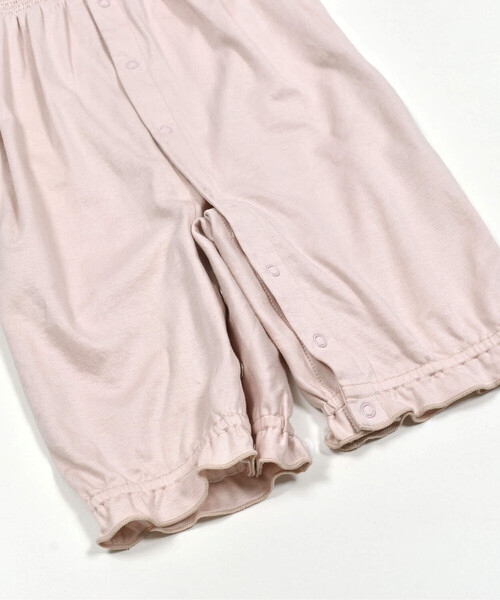 Tartine et Chocolat（タルティーヌエショコラ）の「レース襟付きスモッキング刺しゅう2Wayオールベビー(50~75cm)（ロンパース・キッズ・イエロー/オフホワイト/ピンク・FREE）」の11枚目の写真