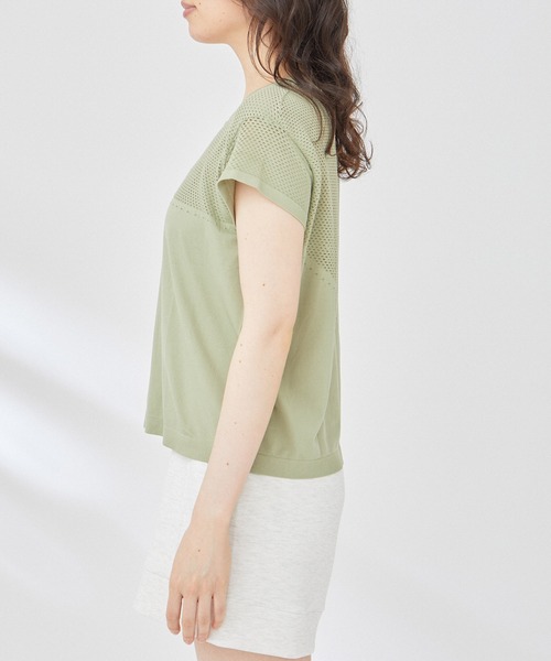 VARLEY(バーレイ)の「【Varley】CALLOWAY BOXY TEE(Tシャツ/カットソー・レディース・ベージュ/グリーン系その他・S)」の15枚目の写真