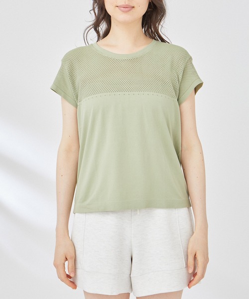 VARLEY(バーレイ)の「【Varley】CALLOWAY BOXY TEE(Tシャツ/カットソー・レディース・ベージュ/グリーン系その他・S)」の14枚目の写真