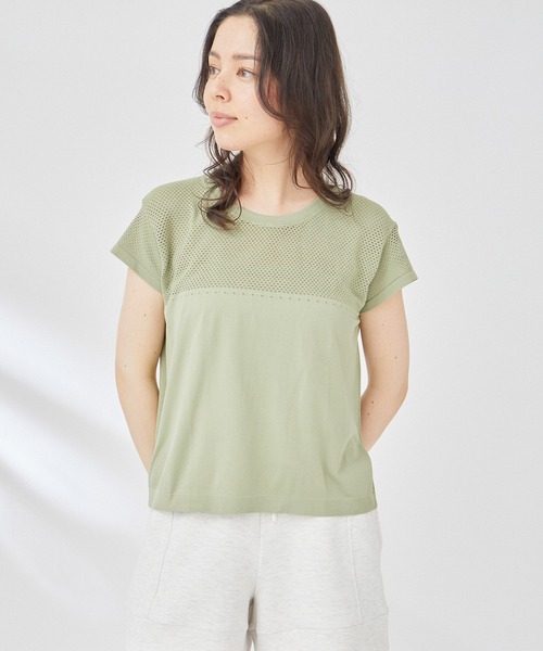 VARLEY(バーレイ)の「【Varley】CALLOWAY BOXY TEE(Tシャツ/カットソー・レディース・ベージュ/グリーン系その他・S)」の20枚目の写真