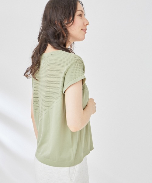 VARLEY(バーレイ)の「【Varley】CALLOWAY BOXY TEE(Tシャツ/カットソー・レディース・ベージュ/グリーン系その他・S)」の17枚目の写真