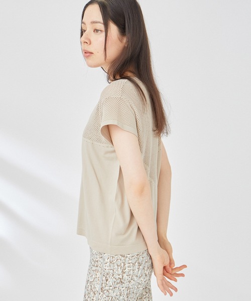 VARLEY(バーレイ)の「【Varley】CALLOWAY BOXY TEE(Tシャツ/カットソー・レディース・ベージュ/グリーン系その他・S)」の22枚目の写真