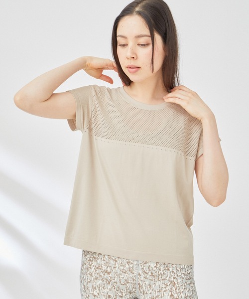 VARLEY(バーレイ)の「【Varley】CALLOWAY BOXY TEE(Tシャツ/カットソー・レディース・ベージュ/グリーン系その他・S)」の21枚目の写真