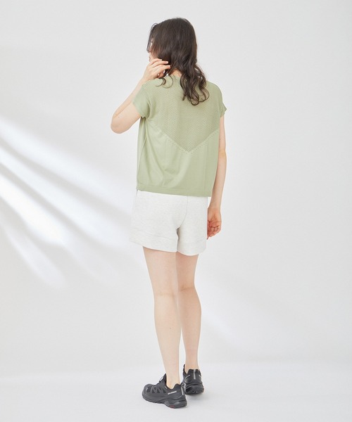 VARLEY(バーレイ)の「【Varley】CALLOWAY BOXY TEE(Tシャツ/カットソー・レディース・ベージュ/グリーン系その他・S)」の10枚目の写真