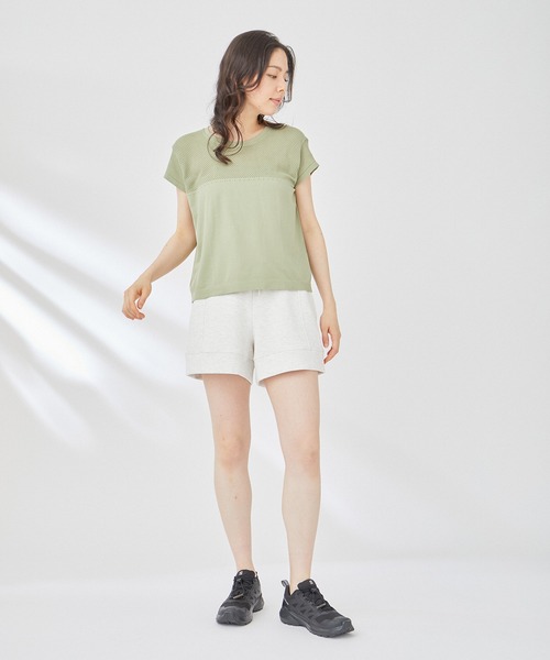 VARLEY(バーレイ)の「【Varley】CALLOWAY BOXY TEE(Tシャツ/カットソー・レディース・ベージュ/グリーン系その他・S)」の8枚目の写真