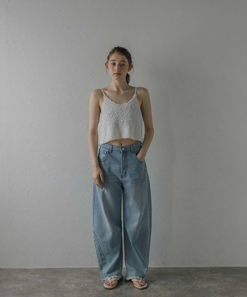 MINERTE(ミネルテ)の「【MINERTE】fringe knit camisole / フリンジニットキャミソール(キャミソール・レディース・ベージュ/オフホワイト・FREE)」の14枚目の写真