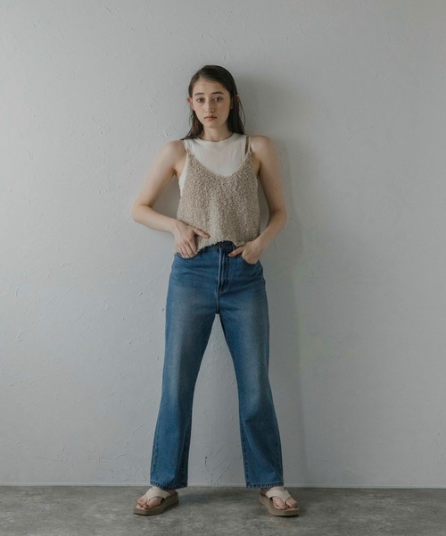 MINERTE(ミネルテ)の「【MINERTE】fringe knit camisole / フリンジニットキャミソール(キャミソール・レディース・ベージュ/オフホワイト・FREE)」の8枚目の写真