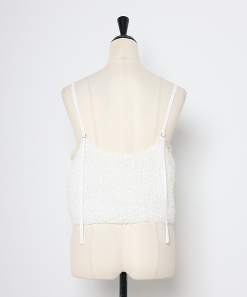 MINERTE(ミネルテ)の「【MINERTE】fringe knit camisole / フリンジニットキャミソール(キャミソール・レディース・ベージュ/オフホワイト・FREE)」の20枚目の写真