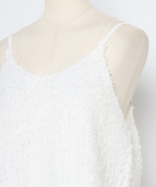MINERTE(ミネルテ)の「【MINERTE】fringe knit camisole / フリンジニットキャミソール(キャミソール・レディース・ベージュ/オフホワイト・FREE)」の19枚目の写真