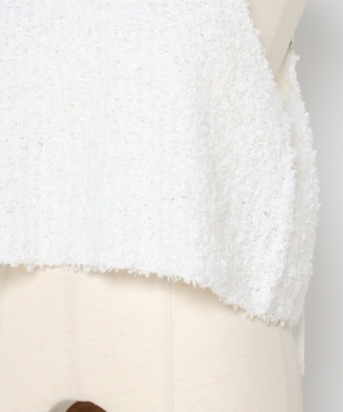 MINERTE(ミネルテ)の「【MINERTE】fringe knit camisole / フリンジニットキャミソール(キャミソール・レディース・ベージュ/オフホワイト・FREE)」の18枚目の写真