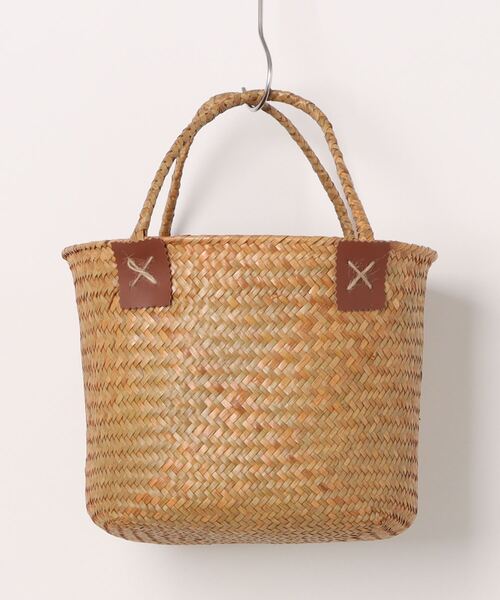 anap mimpi（アナップミンピ）の「楕円 カゴバッグ（かごバッグ・レディース・ベージュ・FREE）」の2枚目の写真