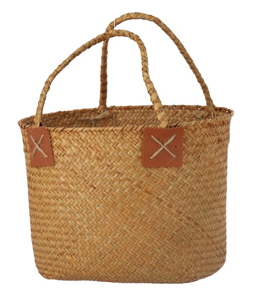 anap mimpi（アナップミンピ）の「楕円 カゴバッグ（かごバッグ・レディース・ベージュ・FREE）」の6枚目の写真