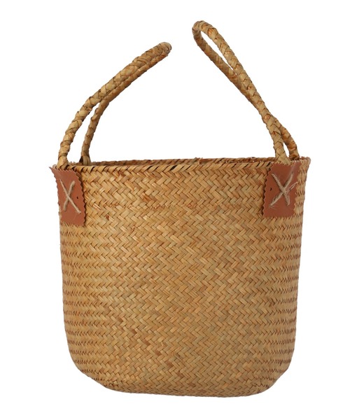 anap mimpi（アナップミンピ）の「楕円 カゴバッグ（かごバッグ・レディース・ベージュ・FREE）」の5枚目の写真