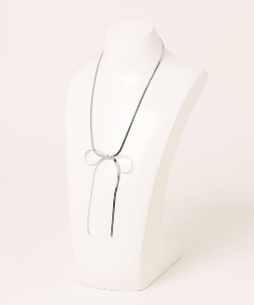 Editors Draw（エディターズドロー）の「リボンチョーカー・ネックレス（チョーカー・レディース・ゴールド/シルバー・FREE）」の3枚目の写真
